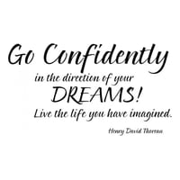 Rienda Libre Graphics - Decomural Go Confidently Inspirational Ws-15086