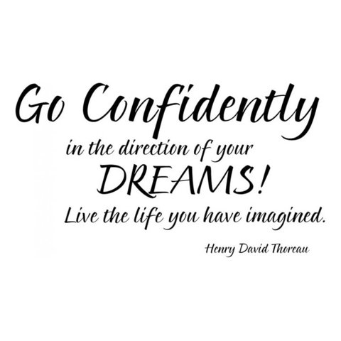 Rienda Libre Graphics - Decomural Go Confidently Inspirational Ws-15086