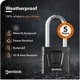 thumbnail image 3 of Candado NovLock con grillete de 5,9 cm resistente a la intemperie – paquete de 2, 3 of 9