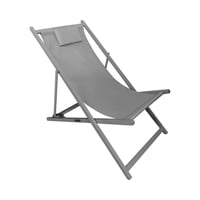 Silla Reposera Playa Piscina Plegable New Port Gris Northwest Gris Tamano Unico