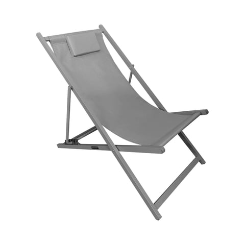 Silla Reposera Playa Piscina Plegable New Port Gris Northwest Gris Tamano Unico