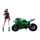 thumbnail image 2 of Figura Pintada En Miniatura De Niña Y Motocicleta 1:64 Para Diseño De Escena En Miniatura, 2 of 3