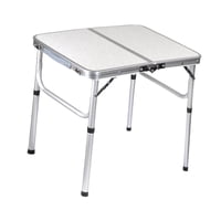 Magideal - Mesa De Camping Con Patas De Altura Ajustable, Mesa De Playa, Fácil Almacenamiento, Mesa Plegable Compacta De Aleación De Aluminio Para Barbacoa En La 60Cmx40Cm