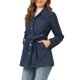 thumbnail image 4 of INSPIRE CHIC Chaquetas de Jean para Mujer de Regreso a Clases Mangas Largas Cintura con Lazo Abotonada Casual Chaqueta de Mezclilla XL Azul Oscuro, 4 of 8