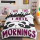 thumbnail image 1 of x312 Bed SheetsCartoon Panda Bedding Set Printed Cute Animal Duvet Cover Sets Full Size Bed Clothes for Adult Kids Gifts 3-Piece Bedding Set (1 Duvet Cover + 2 Pillow Shams) nj312, 1 of 5
