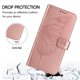 thumbnail image 3 of Funda Cartera Mariposa Para Samsung Galaxy A16 5g Con Soporte Y Ranuras Para Tarjetas Oro Rosa, 3 of 5