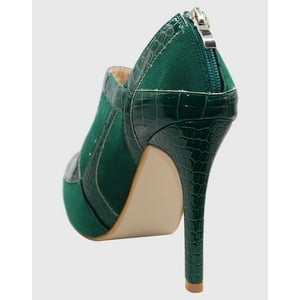 Danicolle Calzado - Botin Taco Aguja Verde