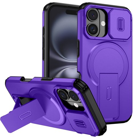 Funda Foxdock Para Iphone 16 Plus – Magnética Antigolpes Con Soporte Y Protección Doble