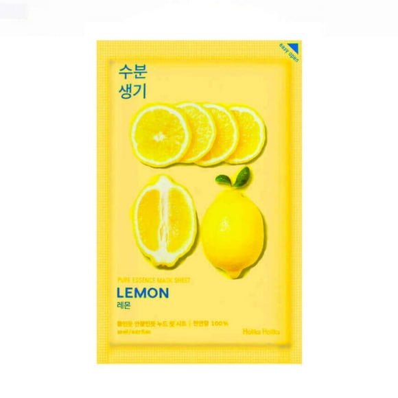 Mascarilla coreana con ingredientes naturales Pure Essence Mask - Limón