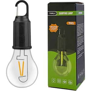 Genérico - Lámpara Led Portátil Recarga Solar Usb C Luz Cálida Camping