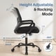 thumbnail image 4 of Silla de Oficina DUMOS Ergonómica Respaldo Medio con Soporte Lumbar, 4 of 6
