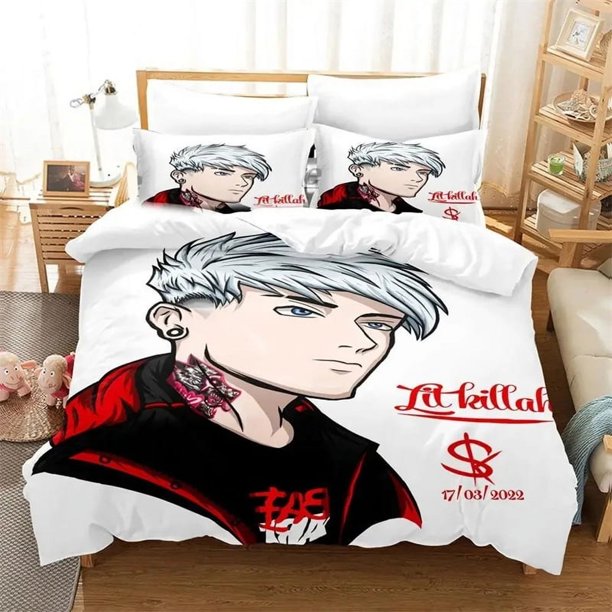 DJ Hip Hop Killah Bedding SetDuvet Cover Comforter Bed Set Quilt Cover Pillowcase Boys GirlsAdults