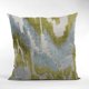 thumbnail image 4 of Almohada Velvet Glamour de Plutus Brands, color azul, citrino y crema, 50 x 50 cm, 4 of 5