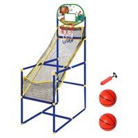 Magideal - Aro De Baloncesto Para Niños, Juego Arcade, Juego Deportivo, Configuración Interior Y Exterior, Alturas Ajustables Para Niños, Regalo Para Niños, Pati Máquina Y 2 Bolas