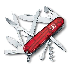 Navaja Huntsman Color Rojo Translúcido Victorinox