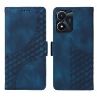 Carcasa Foxdock Vivo Y16 4G De Cuero Pu, Diseño Acolchado Clásico, Protección Contra Caídas Y Rayones