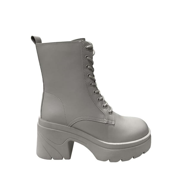 Botin Ecocuero Zaz68 Blanco Invierno Mujer