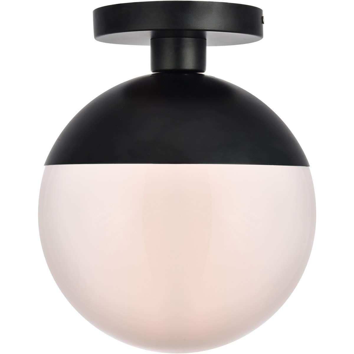 Lámpara De Techo Empotrada Elegant Lighting Eclipse 30 Cm Negro Esmerilado 110v