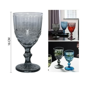 Xianzhu - Pack 6 Copa Tallada Para Vino 330Ml - Gris