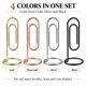 thumbnail image 5 of Portanotas Enenes de metal 13 cm – Pack de 4 (dorado, rosa dorado, plateado y negro), 5 of 8