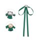 thumbnail image 3 of INSPIRE CHIC Broche de Mujer Lazo de Corbata de Satén con Perla para Fiesta de Boda Talla Única Verde, 3 of 4