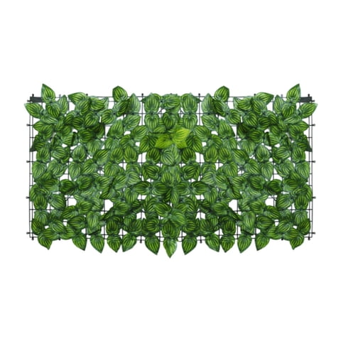 Ioensy - Valla De Privacidad Artificial, Pantalla De Pared, Telón De Fondo De Vegetación Sintética Para Patio, Jardín, 50X100Cm
