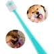 thumbnail image 2 of Cepillo de dientes de 360 grados para perros y gatos pequeños, 2 unidades, diámetro de cerdas: 0,51 pulgadas, kit de limpieza profunda de dientes de silicona suave (colores variables), 2 of 4