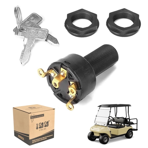Interruptor de encendido para carrito de golf con llaves para Club Car DS de 1996 en adelante