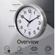 thumbnail image 3 of Reloj de pared redondo de 25 cm Clockswise con movimiento de cuarzo silencioso, 3 of 7
