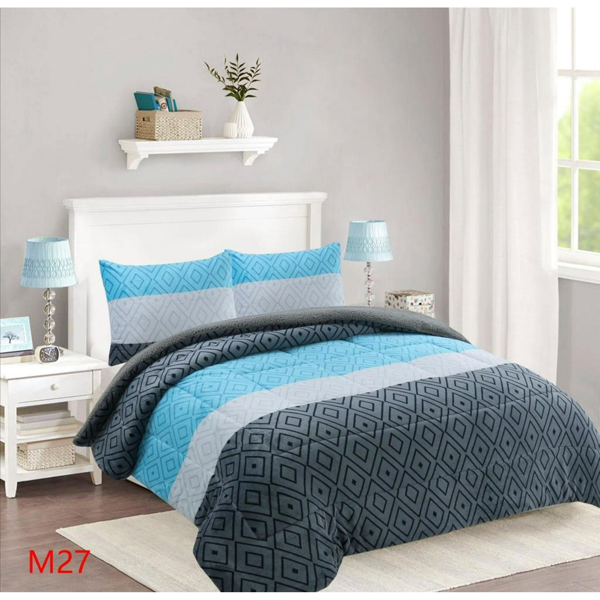 Genérico - Cobertor Chiporro 2 Plazas - Gris Celeste M27