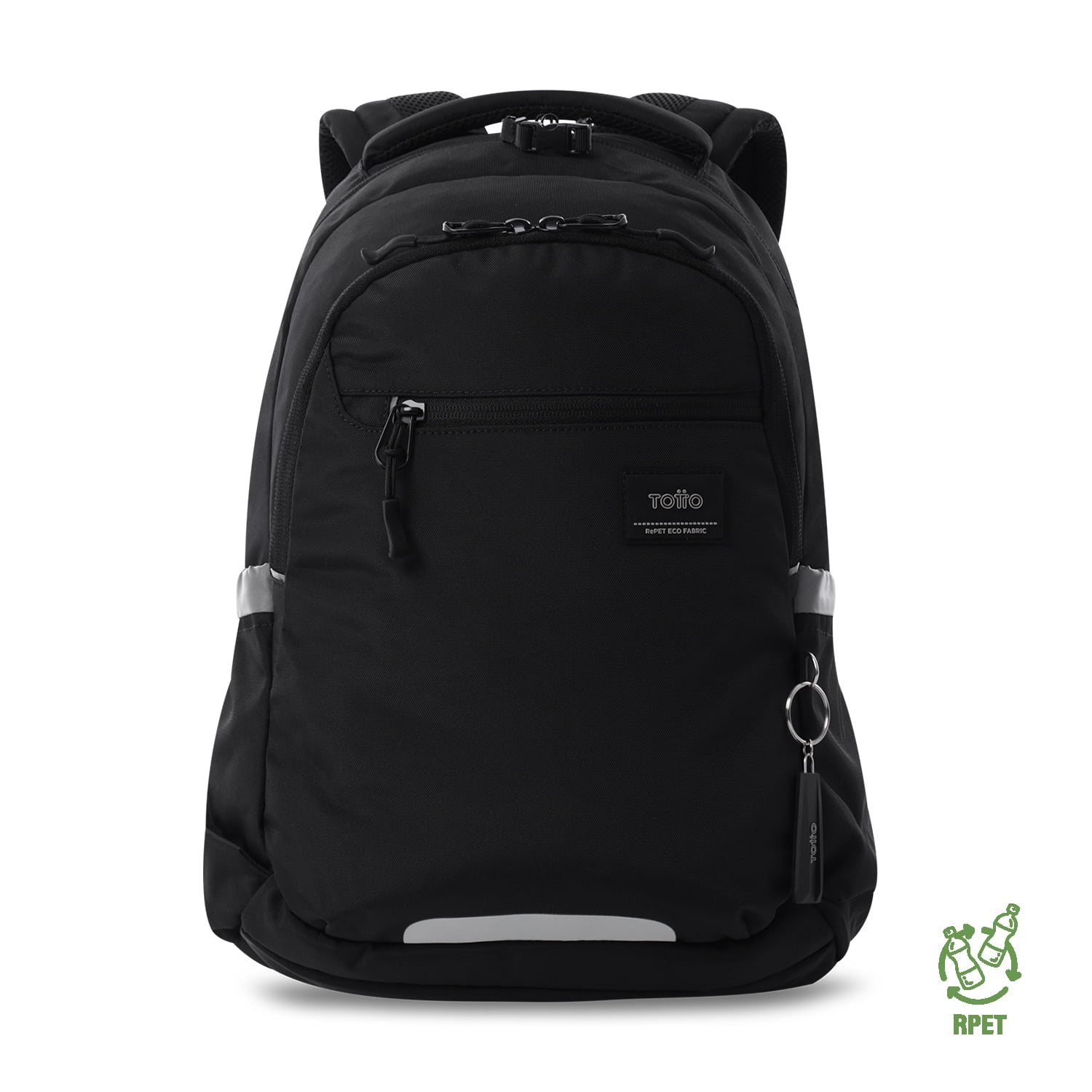 Mochila Universitaria Notebook 14" Misisipi Negra Unisex Totto