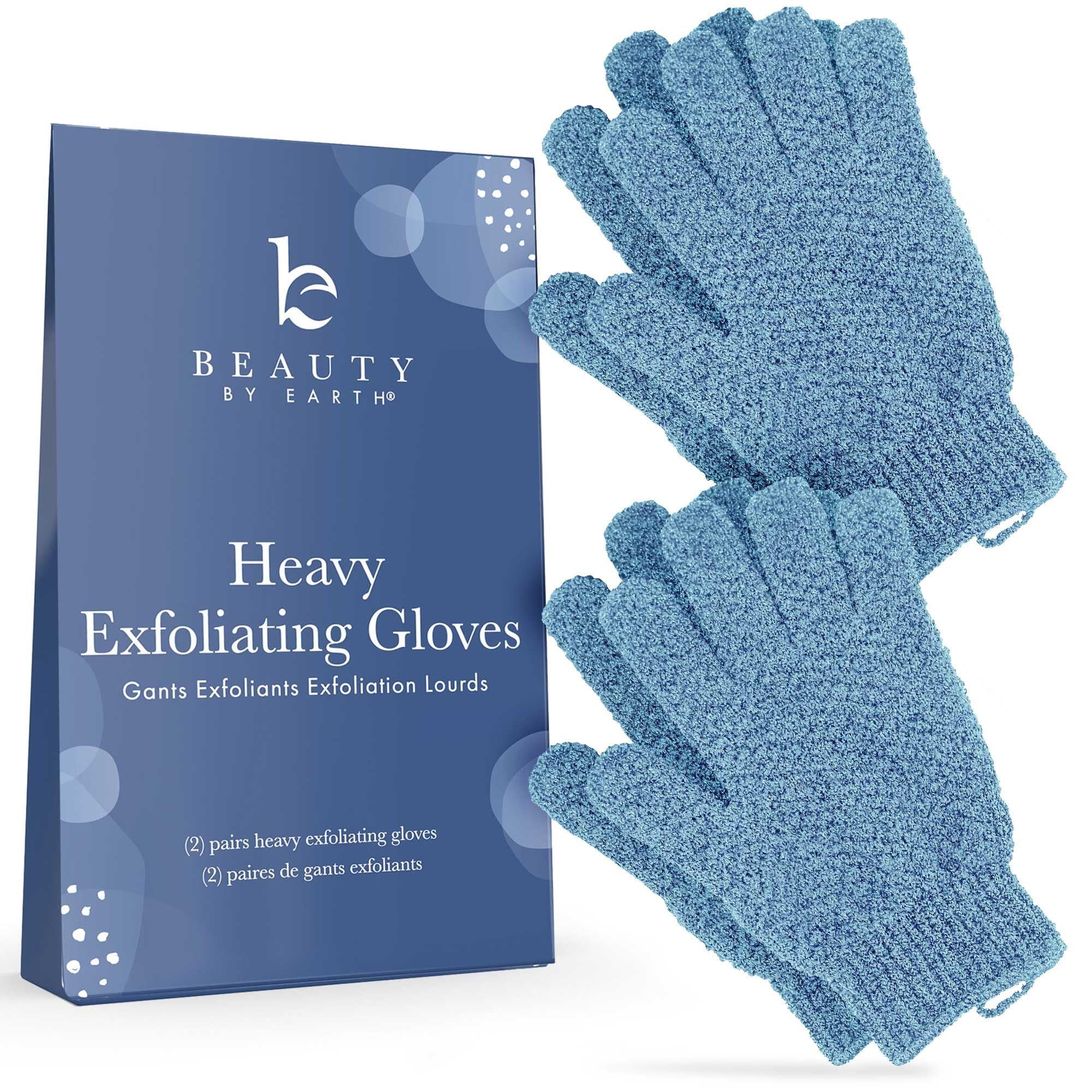 Guante Exfoliante Beauty By Earth Heavy Exfoliate, 4 Unidades