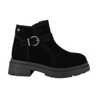 Botin De Cuero Rosie Full Negro Alquimia