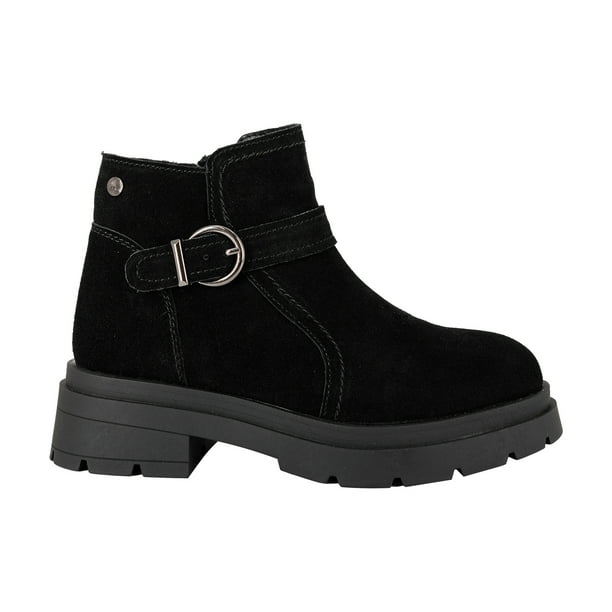 Botin de Cuero Rosie Full Negro Alquimia