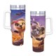 thumbnail image 4 of Gracie y Pedro Vaso aislado de acero inoxidable con asa, diseño temático, regalo para familia, amigos y fans; incluye pajita y encaja en el portavasos estándar, 40 oz, 4 of 6