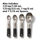 thumbnail image 5 of Juego de tazas y cucharas medidoras OXO Good Grips de acero inoxidable, 5 of 8