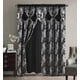 thumbnail image 1 of Cortina GLORY RUGS Jacquard negra, 140 x 213 cm, 2 paneles, 1 of 7