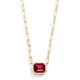 thumbnail image 1 of Collar BaubleBar Blythe con colgante de piedra de nacimiento dorado, 1 of 8
