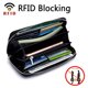 thumbnail image 2 of Cartera Moflycom para mujer, con bloqueo RFID, piel negra, 2 of 7