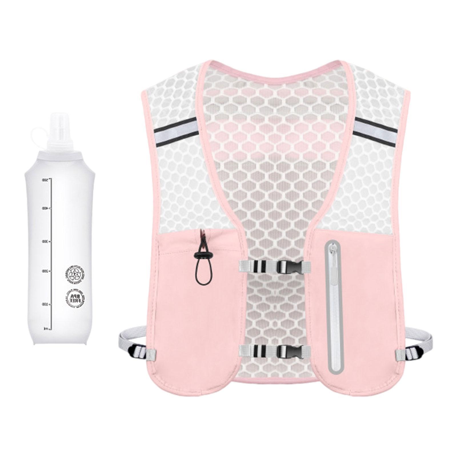 Magideal - Chaleco De Hidratación Para Correr Para Hombre Y Mujer, 2 L, Portátil, Para Deportes Al Aire Libre, Soporte Para Teléfono, Mochila De Agua, Chaleco De Rosa