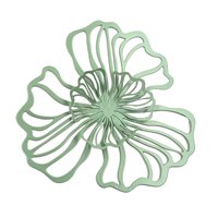 Bothyi - Decoración De Pared De Flores De Metal, Decoración Floral Para Colgar En La Pared, Para Hotel, Baño, Cocina, Verde, Grande