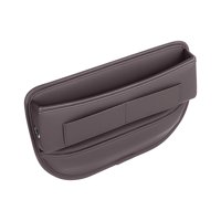Magideal - Organizador Para Espacio De Asiento De Coche, Soporte Para Teléfono De Almacenamiento, Ranura De Cuero Pu, Relleno De Espacio, Organizador De Consola Marron Oscuro