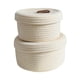thumbnail image 1 of 2x Canasto De Almacenamiento De Cuerda De Algodón Contenedor De Almacenamiento Decorativo Organizador Juguetes Ropa, 1 of 3