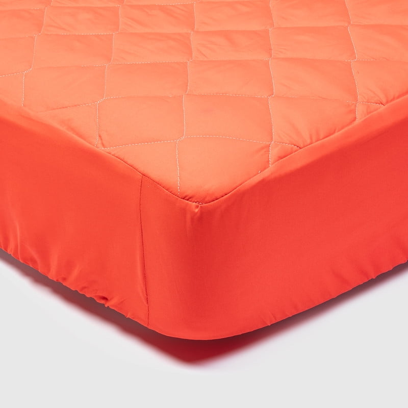 Arthome - Cubrecolchón Rojo Super King