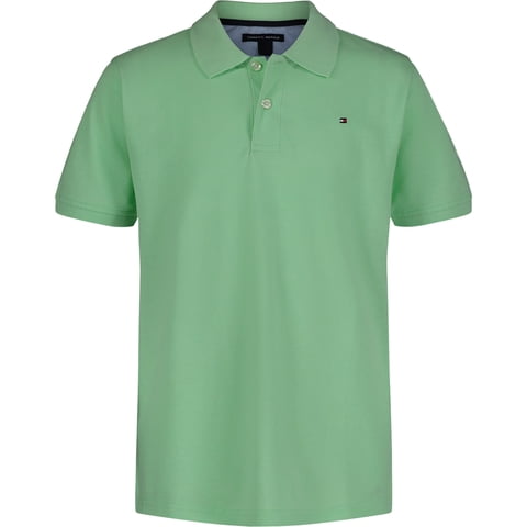 Polo Tommy Hilfiger Para Niños De Manga Corta, Verde Hiedra, 14-16