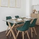 thumbnail image 2 of Comedor Moderno Mesa Xinia 130x80 + 4 Sillas Tulip Verde Esmeralda, 2 of 4