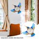 thumbnail image 3 of Termómetro VCUTEKA para colgar en la pared con forma de colibrí para interiores y exteriores, 3 of 9