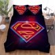 thumbnail image 1 of Symbols Of Hope Superman Neon Quilt Duvet Cover Set Bed Linen Cover3-Piece Bedding Set (1 Duvet Cover + 2 Pillow Shams), 1 of 3
