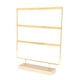 thumbnail image 1 of Organizador De Pendientes De Joyería De 3 Niveles Con Base De Madera Para Mesita De Noche, Tienda Dorada, 1 of 5