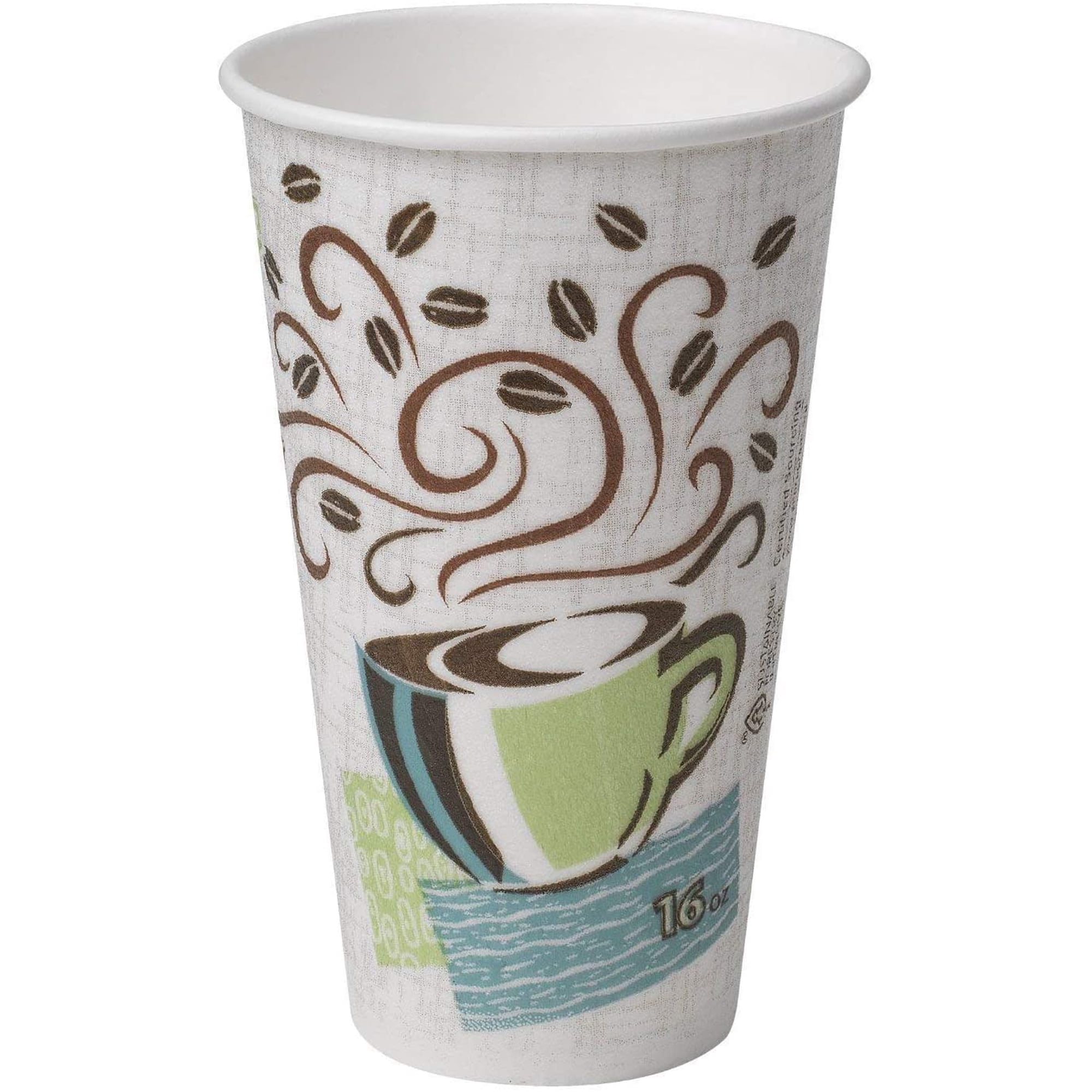 Vaso Caliente Dixie Perfectouch De Papel, Aislante, 450 Ml, 75 Unidades